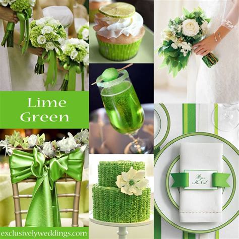 green and white wedding color scheme