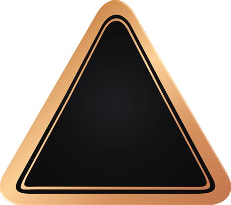 Bronze And Black Triangle Badge 11811849 Png