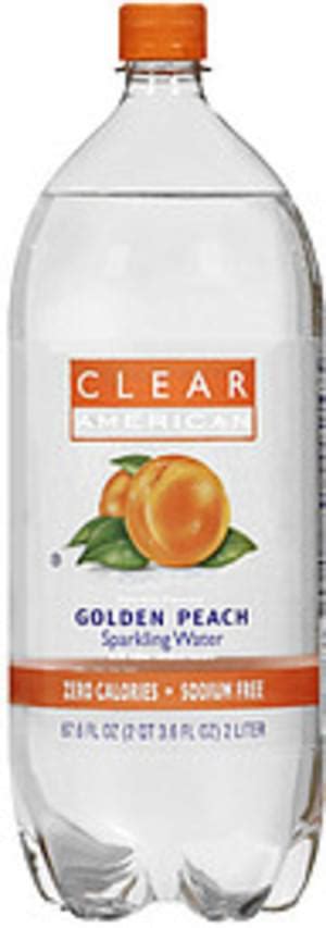 Clear American Golden Peach Naturally Flavored Sparkling Water 2 L Nutrition Information Innit