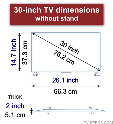 30 Inch Tv Dimensions What Is The Size Tv