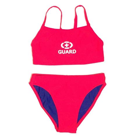 Womens Lifeguard Swimsuit Red Size 4 New 2 Piece Adoretex Twopiece