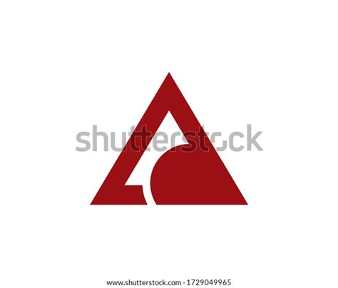 Abstract Red Triangle Logo Vector Design Stock Vector Royalty Free