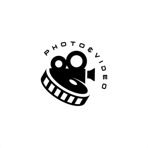 Cinema Logo Fun Modern Black Illustration For Photo And Video