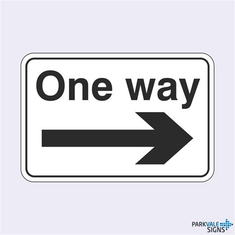 One Way Arrow Right Sign Ebay