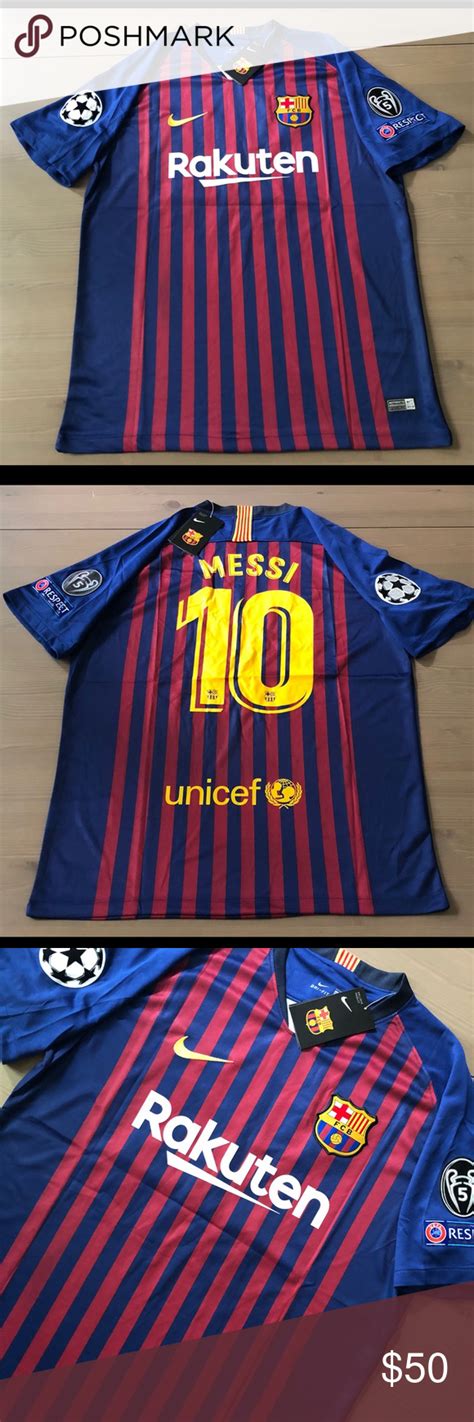 Buy real madrid signed jersey champions league winners 2018. Barcelona Messi #10 Soccer Jersey Champions league NWT ...