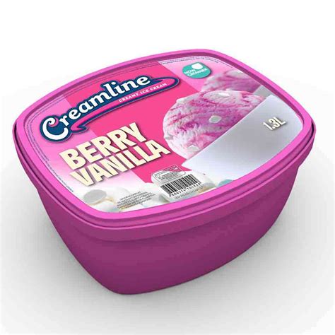 creamline ice cream berry vanilla mallow 1 3l all day supermarket