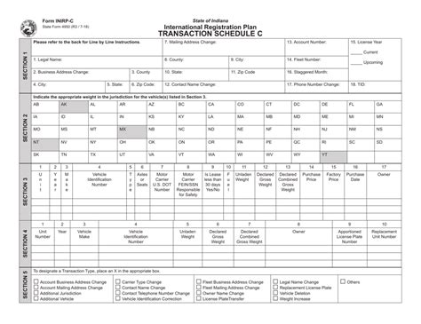 State Form 4950 Inirp C Schedule C Fill Out Sign Online And