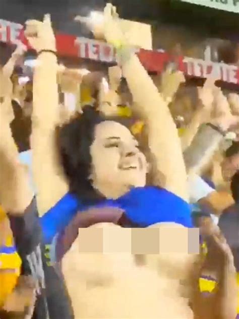 Frisky Fan Flashes Entire Soccer Stadium At Tigres Uanl V Cf Pachuca