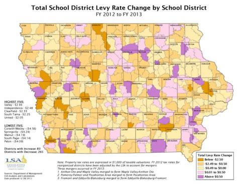 Iowa School District Map