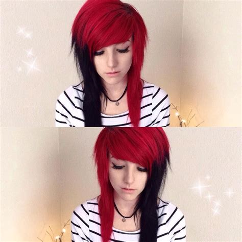 15 Top Pictures Emo Red And Black Hair Dark Red Maybe With A Little Black Emo Hair Red Scene