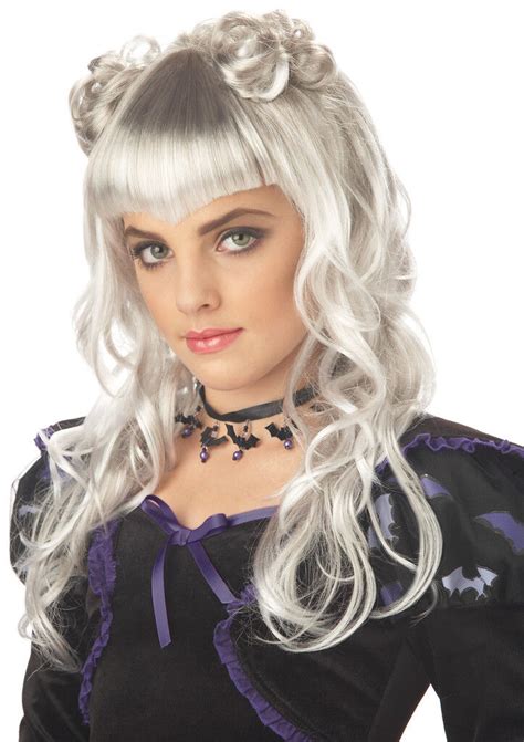 Moonlight Gothic Vampire Child Costume Wig Grey 19519025244 Ebay