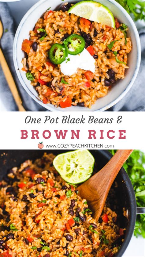 Simple and quick to make with only a few. Black Beans and Brown Rice (One-Pot, Vegetarian) | Recipe ...