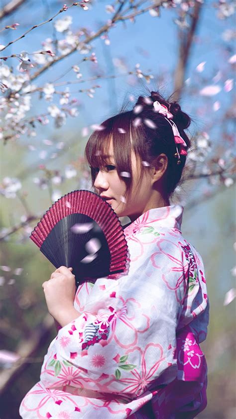 Shy Japanese Girl Sakura Android Hd Phone Wallpaper Pxfuel
