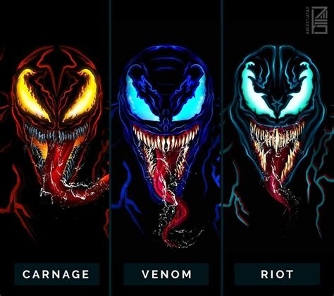 Carnage Venom And Riot Marvel Comics Venom Comics Marvel Venom