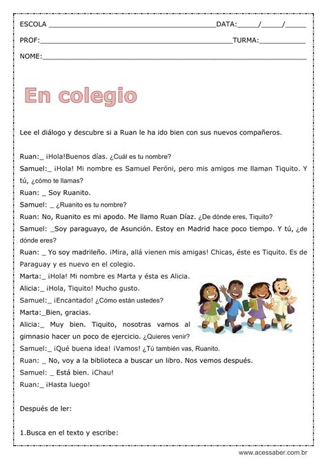 Textos Em Espanhol Para Interpretação