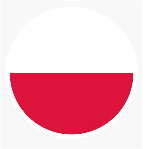 Poland Flag Round Poland Flag Vector Round Flat Icon Stock