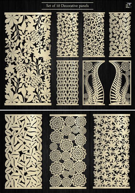 Wall Decals And Murals Vector File Cnc Pattern Laser Cut Wall Panel Part