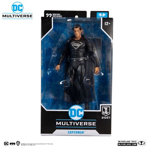 Dc Multiverse Mcfarlane Justice League Zack Snyder Black Suit Superman
