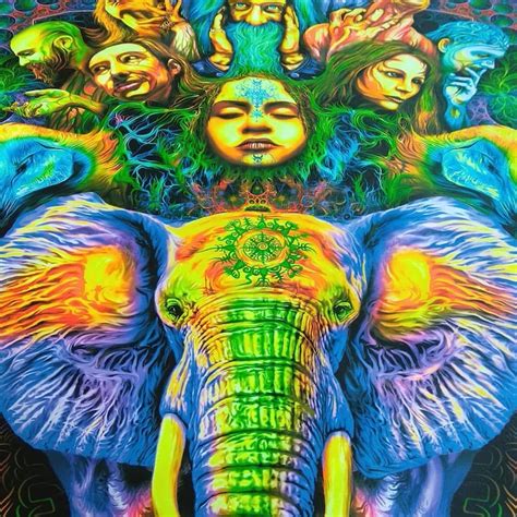 Trippy Tapestry Psychedelic Spiritual Wall Art Psyart Nature Etsy