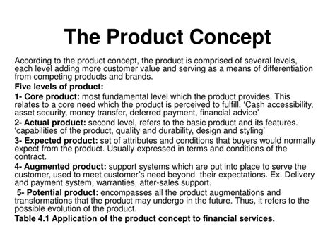Ppt The Product Concept Powerpoint Presentation Free Download Id