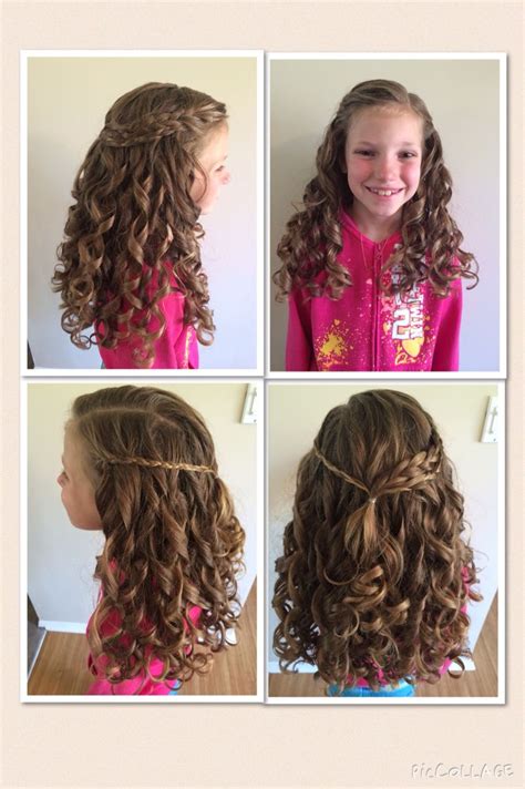 Long Curly Hair Communion Hair Styles Wavy Haircut