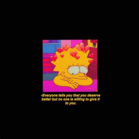Download Sad Simpsons Sad Lisa Quote Wallpaper