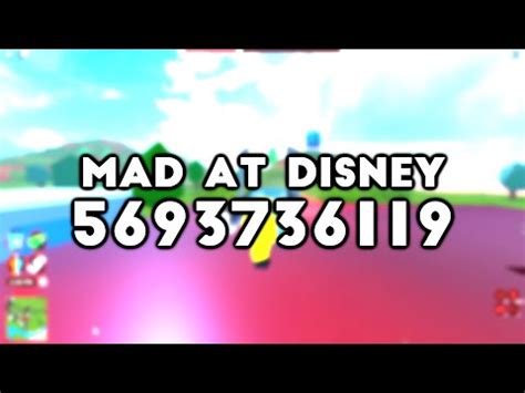 Roblox code mad at disney : Disney Id Codes Roblox - 06/2021
