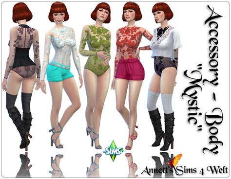 Mystic Bodysuit Acc At Annetts Sims Welt Sims Updates