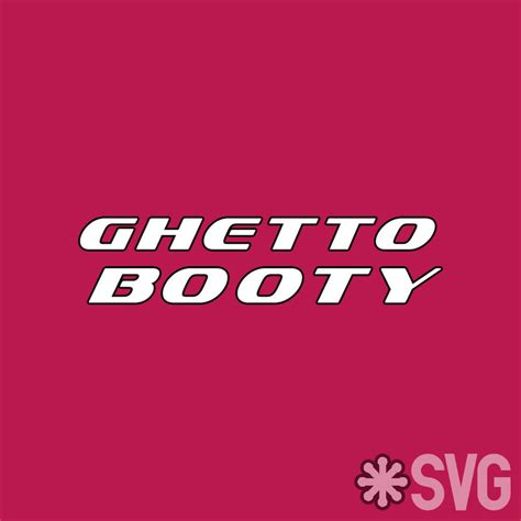 ghetto booty logo svg by darkvoidpictures on deviantart