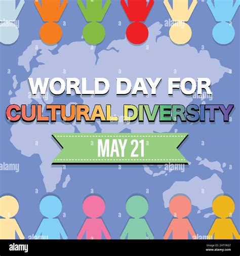 El Día Mundial De La Diversidad Cultural Banner Diseño Ilustración