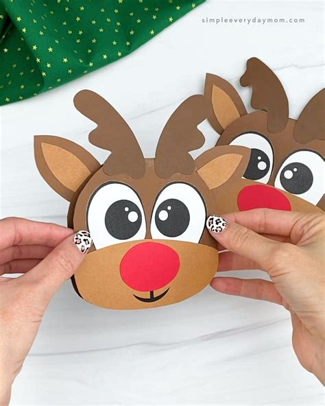Christmas Reindeer Card With Free Template Video Video Preschool