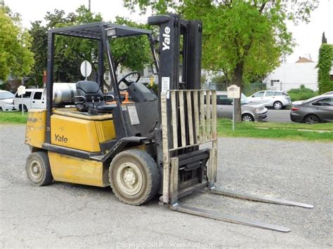West Auctions Auction 2 Yale Propane Forklifts And Racking Item