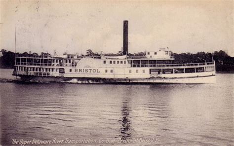 River Excursion The Steamship The Bristol On The Delaware River At