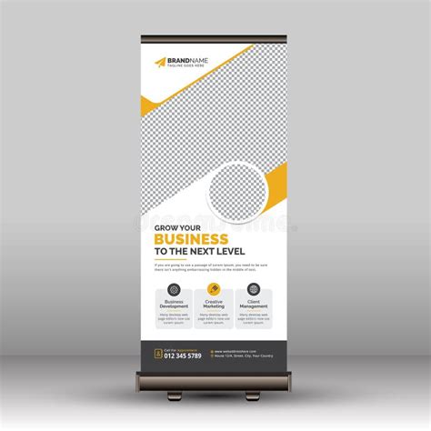 Modern Professional Business Corporate Roll Up Banner Standee Template