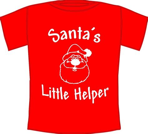 Santas Little Helper Kids Christmas T Shirt Christmas Etsy Kids
