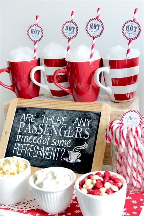 To make your polar express pajama party even more special during the christmas season, wouldn't it be fun to have a pajama party using our free polar express printable? Polar Express Refreshments Chalkboard Poster - Sassaby ...