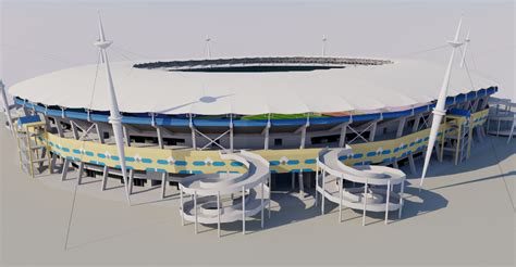 Stade Olympique De Radès Tunisia 3d Model Geniusandgerry