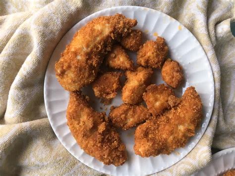 Check out my air fryer chicken tenders recipe. Crispy Low Carb Chicken Nuggets are so easy in the Air Fryer