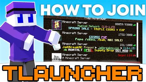 How To Join A Minecraft Server On Tlauncher 2023 Youtube