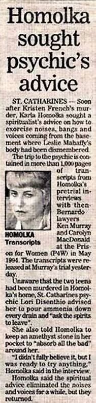 Mascara And Murder Haunting Karla Homolka