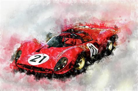 Ferrari 330 P4 Painting By Raceman Decker Fine Art America
