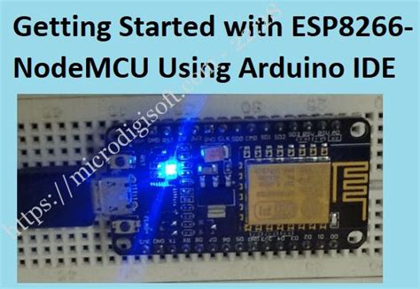 An Electronic Device With The Words Getting Started With Esp8166