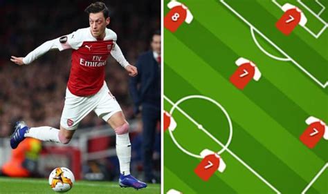 Arsenal Player Ratings One Star Shines With A 9 As Mesut Ozil Grabs 7