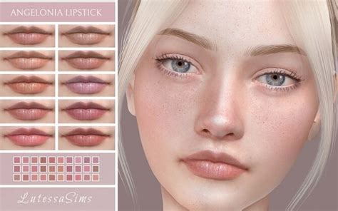 Angelonia Lipstick At Lutessa The Sims 4 Catalog