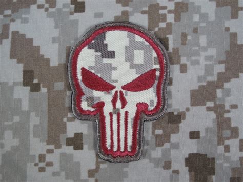 Specwarfare Airsoft Warrior Punisher Skull Navy Seal Velcro Patch Aor