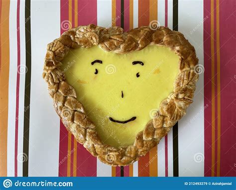 Smiley Yellow Mango Pastry Pie Stock Image Image Of Background