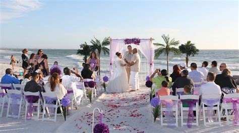 With the stellar backdrop of the tropical sun, the soft sand and sparkling water, the gathering romantic beach wedding ideas for the ceremony. Florida Beach Wedding Themes - Purple and LavenderSuncoast Weddings