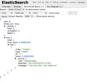 Query elasticsearch with java with json. elasticsearch_img7_query_json.1 | OpenGroove