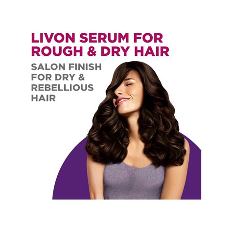 It controls frizz, eases out tangles and reduces breakage to give you silky, shiny hair. Buy Marico Livon Serum For Dry & Rough Hair,For 24 Hour ...