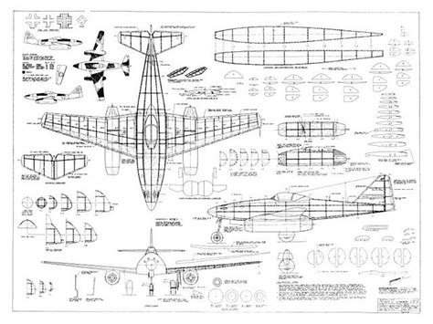 Me 262a Schwalbe Plan Thumbnail Model Airplanes Airplane Design